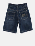 Boys Blue Washed Regular Fit Denim Shorts