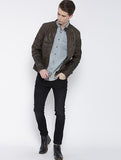 Antony Morato Coffee Brown Leather Jacket