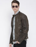 Antony Morato Coffee Brown Leather Jacket